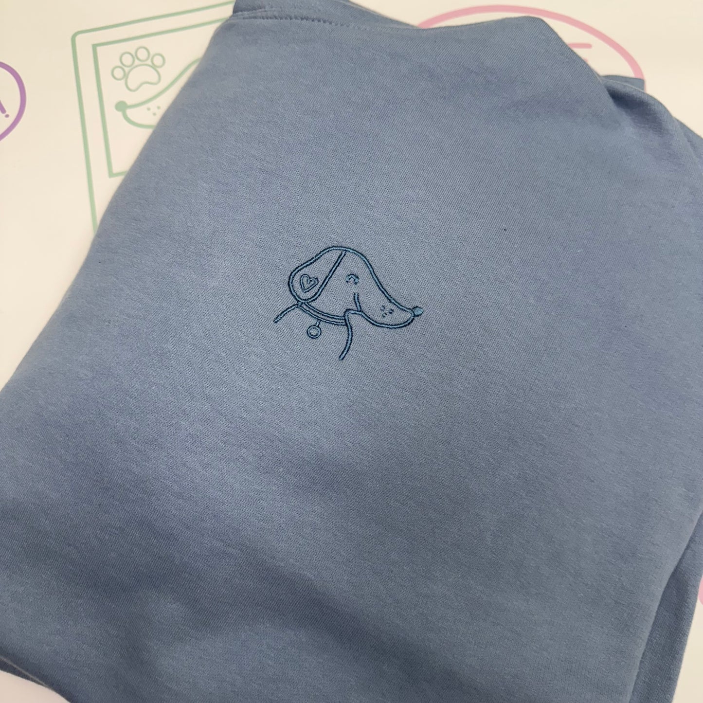 Embroidered Dachshund Hoodie