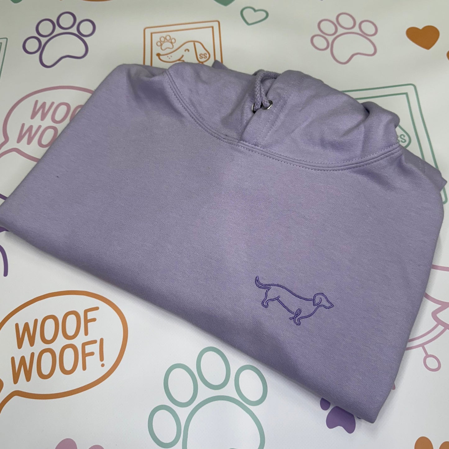 Embroidered Dachshund Hoodie