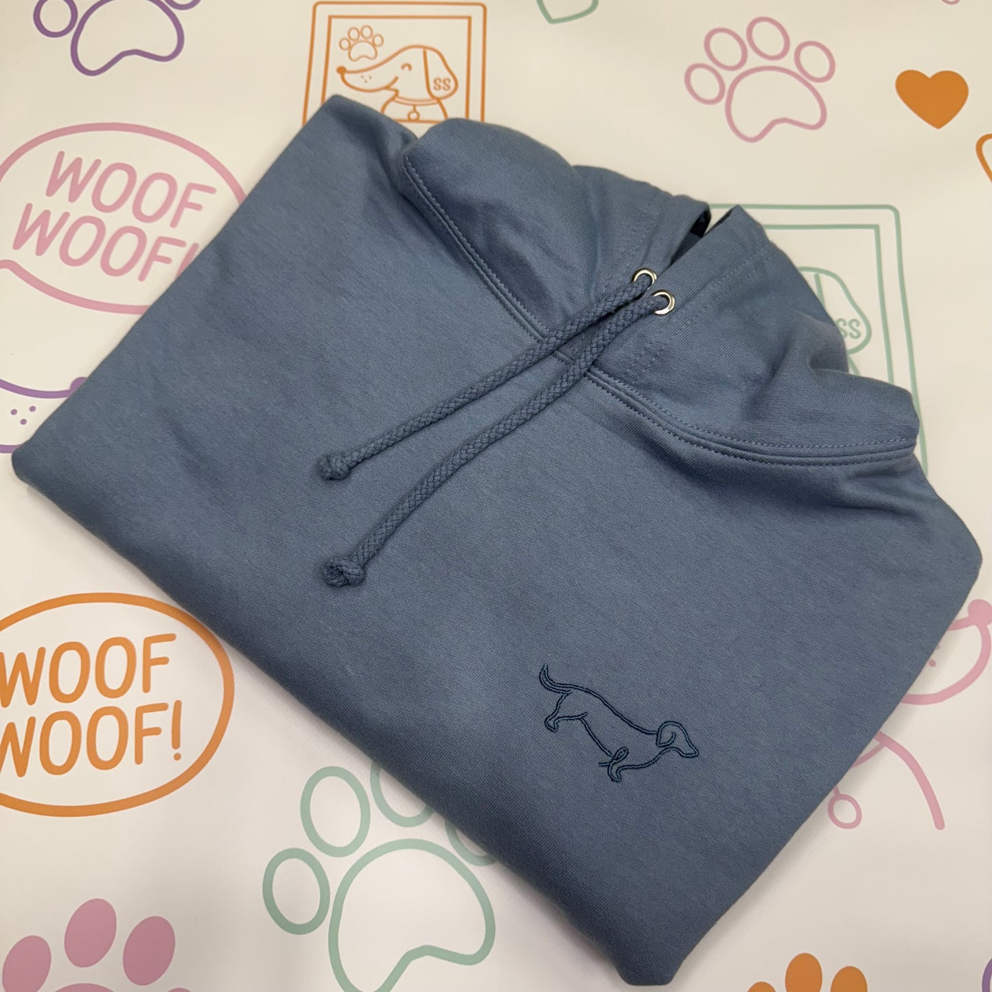 Embroidered Dachshund Hoodie