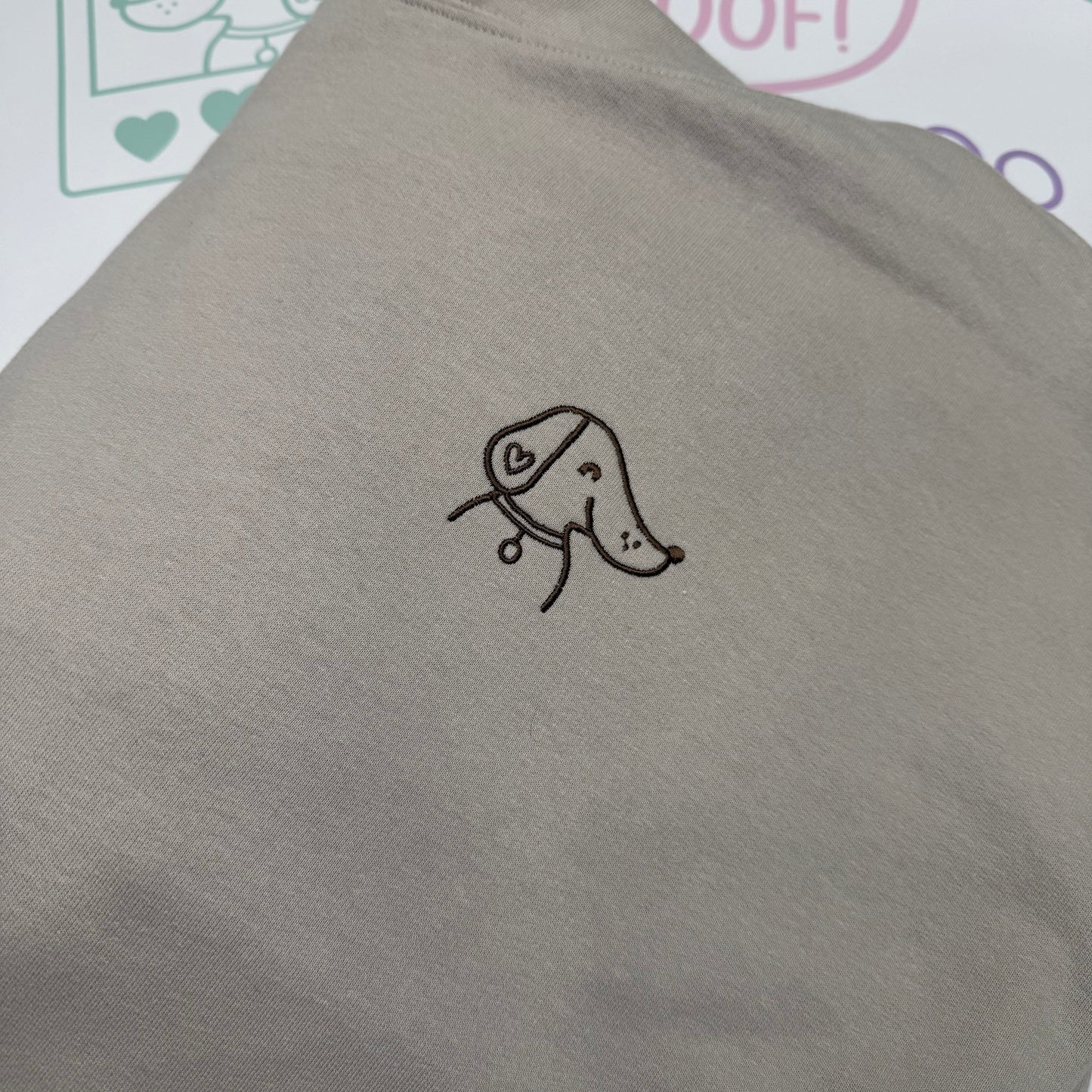Embroidered Dachshund Hoodie