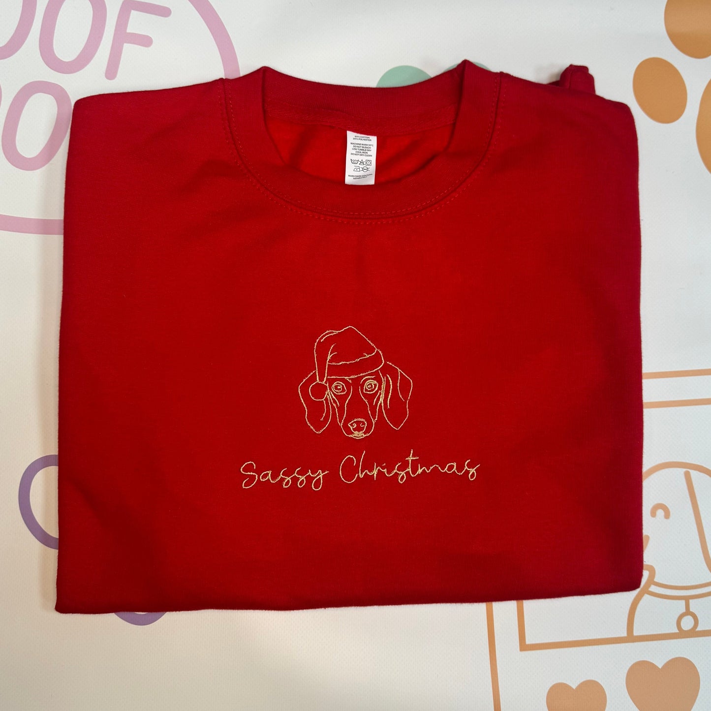 Sassy Christmas - Human Embroidered Sweatshirt