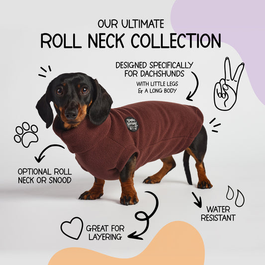 Essentials Rollneck Jumper - Dachshund