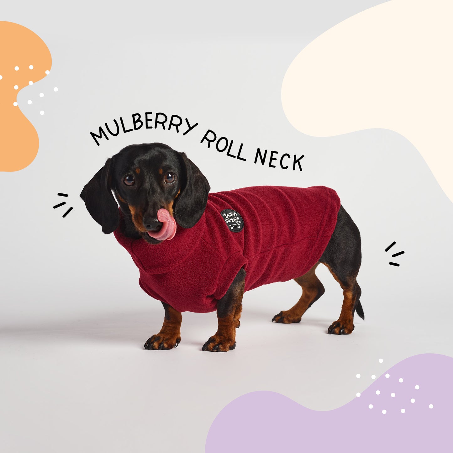 Essentials Rollneck Jumper - Dachshund