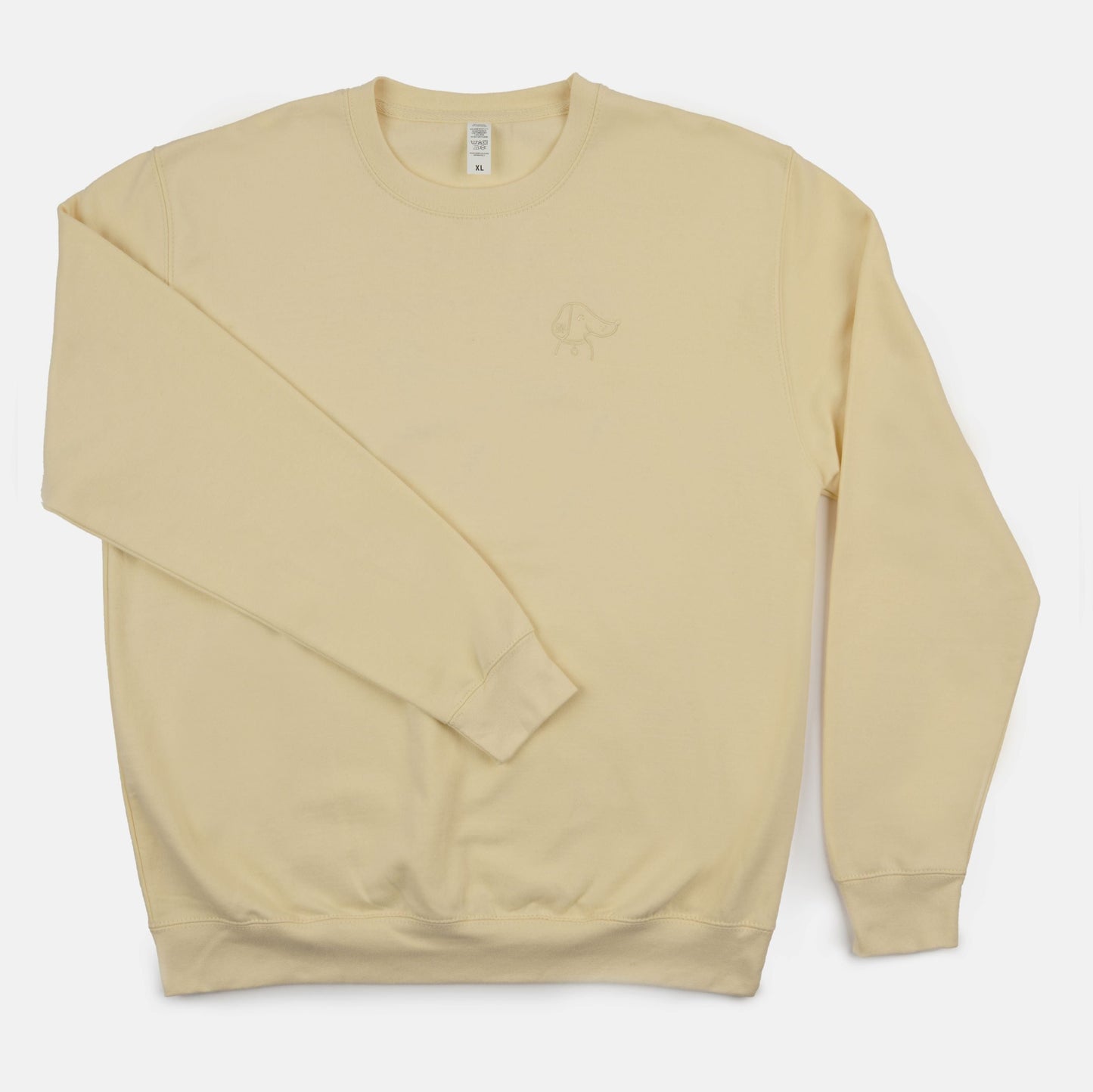 Embroidered Sweatshirt  - Vanilla