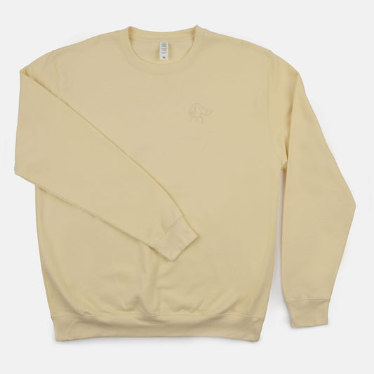 Embroidered Sweatshirt  - Vanilla